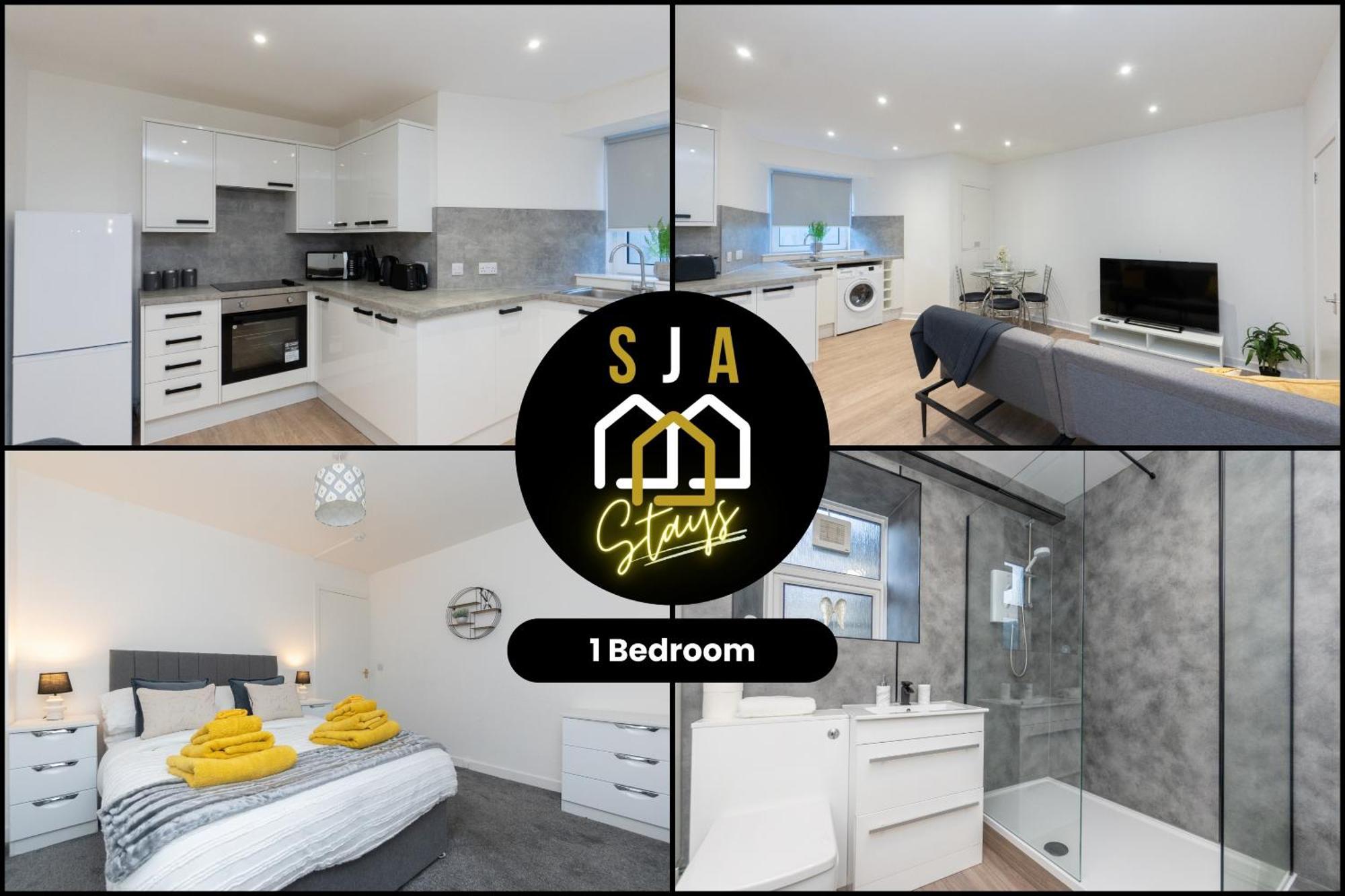 Central City Stay - Sja Stays - 1 Bed Apartment 애버딘 외부 사진